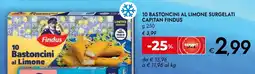 Bennet 10 bastoncini al limone surgelati capitan FINDUS offerta