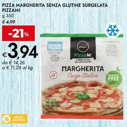 Bennet Pizza margherita senza glutine surgelata PIZZAMI offerta
