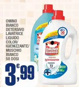 Splendidi e Splendenti Omino bianco detersivo lavatrice liquido color/ igienizzante/ muschio bianco offerta