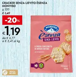 Bennet Cracker senza lievito èsenza MONVISO offerta