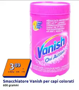 Action Smacchiatore Vanish per capi colorati offerta