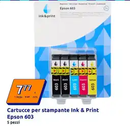 Action Cartucce per stampante Ink & Print Epson 603 5 pezzi offerta