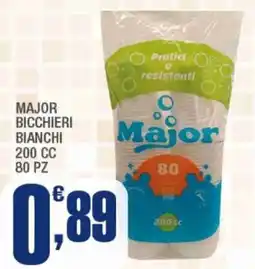 Splendidi e Splendenti Major bicchieri bianchi 200 cc offerta