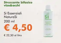 NaturaSì Struccante bifasico viso&occhi Sì Essenziali Natura Sì offerta