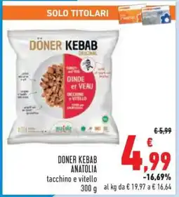 Conad DONER KEBAB ANATOLIA offerta