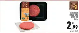Conad HAMBURGER DI SCOTTONA I NOSTRI ORI offerta