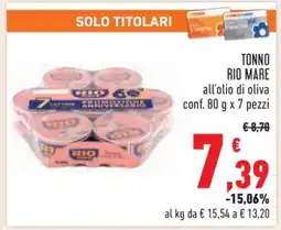 Conad TONNO RIO MARE offerta