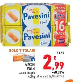 Conad Pavesini Pavesi offerta