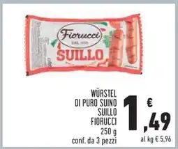 Conad Würstel di puro suino offerta