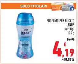 Conad Profumo per bucato Lenor offerta