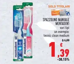 Conad Spazzolino Manuale Mentadent offerta