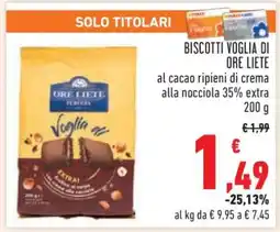 Conad BISCOTTI VOGLIA DI ORE LIETE offerta