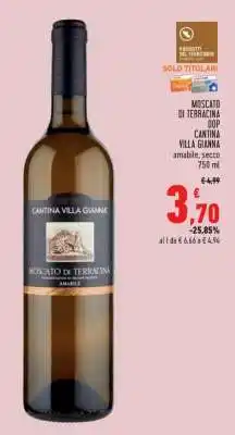 Conad MOSCATO DI TERRACINA DOP CANTINA VILLA GIANNA offerta