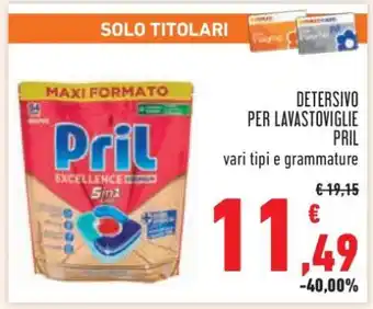 Conad DETERSIVO PER LAVASTOVIGLIE PRIL offerta