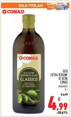 Conad Olio Extra Vergine di Oliva Conad offerta