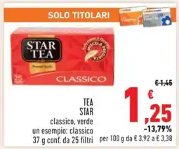 Conad TEA STAR offerta