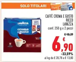 Conad CAFFÈ CREMA E GUSTO RICCO LAVAZZA offerta