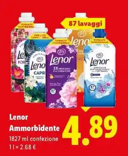 Lidl LENOR AMMORBIDENTE offerta
