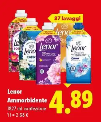 Lidl LENOR AMMORBIDENTE offerta