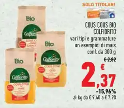 Conad COUS COUS BIO COLFIORITO offerta