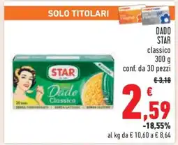 Conad DADO STAR classico offerta