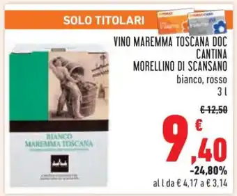 Conad Vino Maremma Toscana DOC Cantina Morellino di Scansano offerta