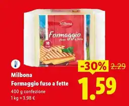 Lidl Milbona Formaggio fuso a fette offerta