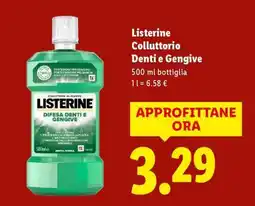 Lidl Listerine Collutorio Denti e Gengive offerta