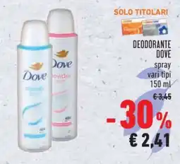 Conad DEODORANTE DOVE offerta