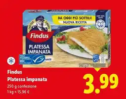 Lidl Findus Platessa Impanata offerta