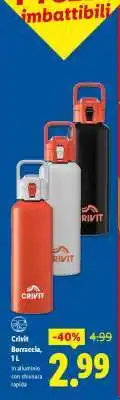 Lidl CRIVIT Borraccia 1 L offerta
