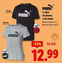 Lidl PUMA T-shirt offerta