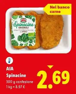 Lidl AIA Spinacine offerta