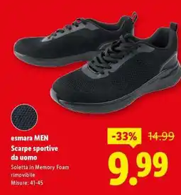 Lidl esmara MEN Scarpe sportive da uomo offerta