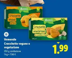 Lidl Vemondo Crocchette vegane o vegetariane offerta