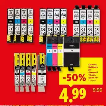Cartucce Multipack per stampanti Canon, Epson, HP