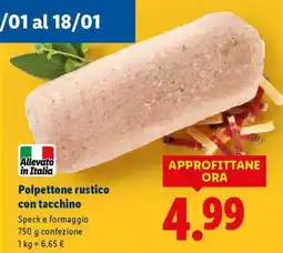 Lidl Polpettone rustico con tacchino offerta