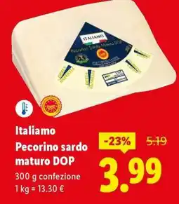 Lidl Italiamo Pecorino sardo maturo DOP offerta