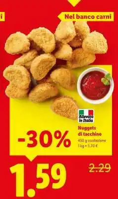 Lidl Nuggets di tacchino offerta