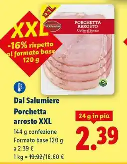 Lidl Dal Salumiere Porchetta arrosto XXL offerta