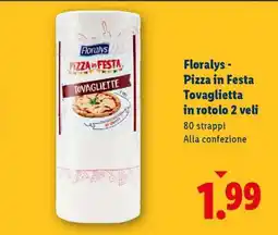 Lidl Florays - Pizza in Festa Tovaglietta in rotolo 2 veli offerta