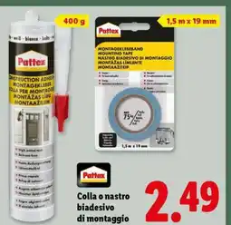 Lidl Pattex Colla o nastro biadesivo di montaggio offerta