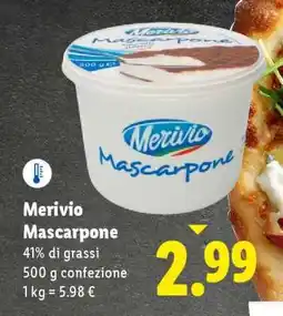 Lidl Merivio Mascarpone offerta