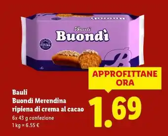 Lidl Bauli Buondì merendina offerta