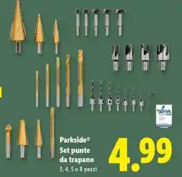 Lidl Parkside Set punte da trapano offerta