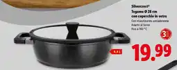 Lidl Silvercrest Tegame Ø 28 cm con coperchio in vetro offerta