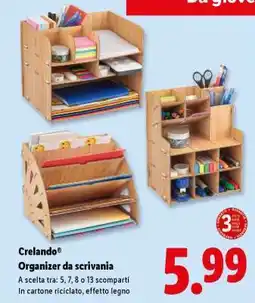 Lidl Crelando Organizer da scrivania offerta