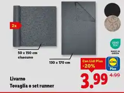 Lidl Livarno Tovaglia o set runner offerta