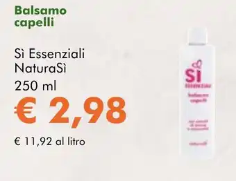 Balsamo capelli Sì Essenziali NaturaSì