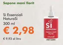 NaturaSì Sapone mani fiorit Sì Essenziali Natura Sì offerta